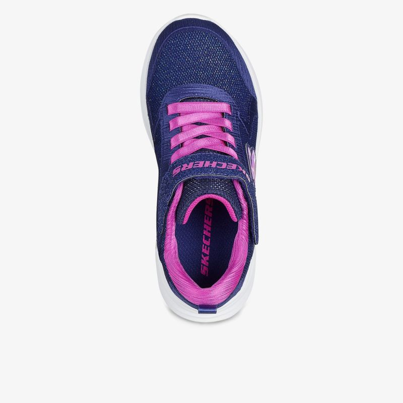 Bequemer und moderner Sneaker in Blau mit pinken Akzenten, ideal für Alltag und Sport.