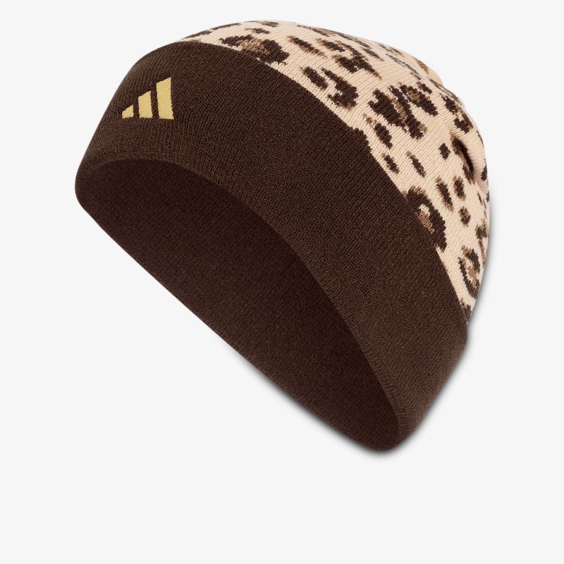 Warme und weiche Mütze mit modischem Animal-Print und bequemem Sitz für angenehmen Tragekomfort