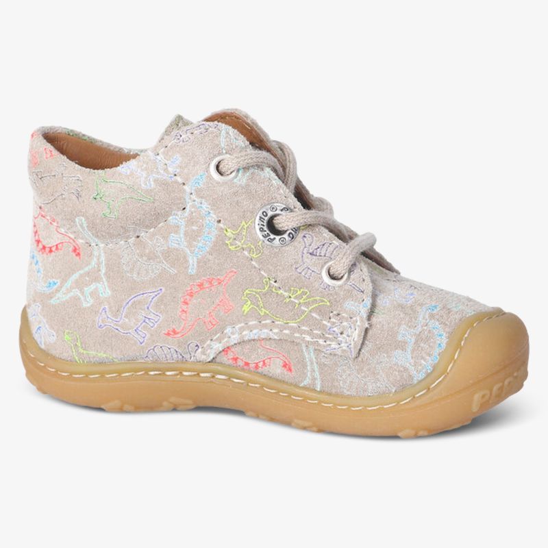 Bequeme Kinderschuhe mit robustem Sohlenprofil und buntem Muster für sicheren Halt und Komfort