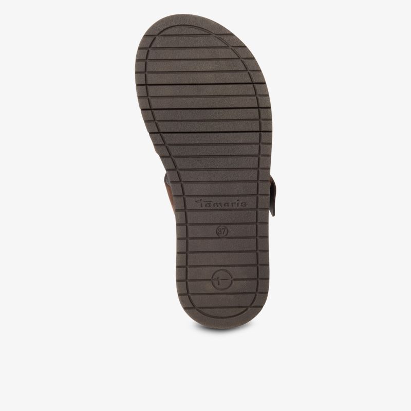 Robuste und rutschfeste Schuhsohle mit klar strukturiertem Profil für sicheren Halt und Komfort