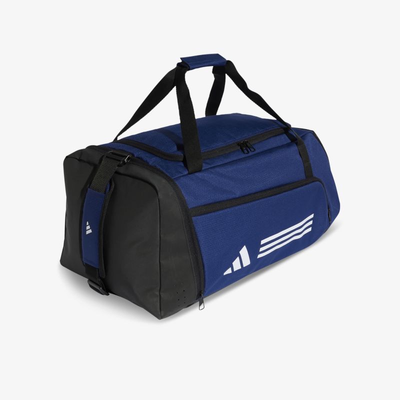 Robuste und geräumige Sporttasche in Blau und Schwarz mit praktischem Tragegriff und Reißverschluss