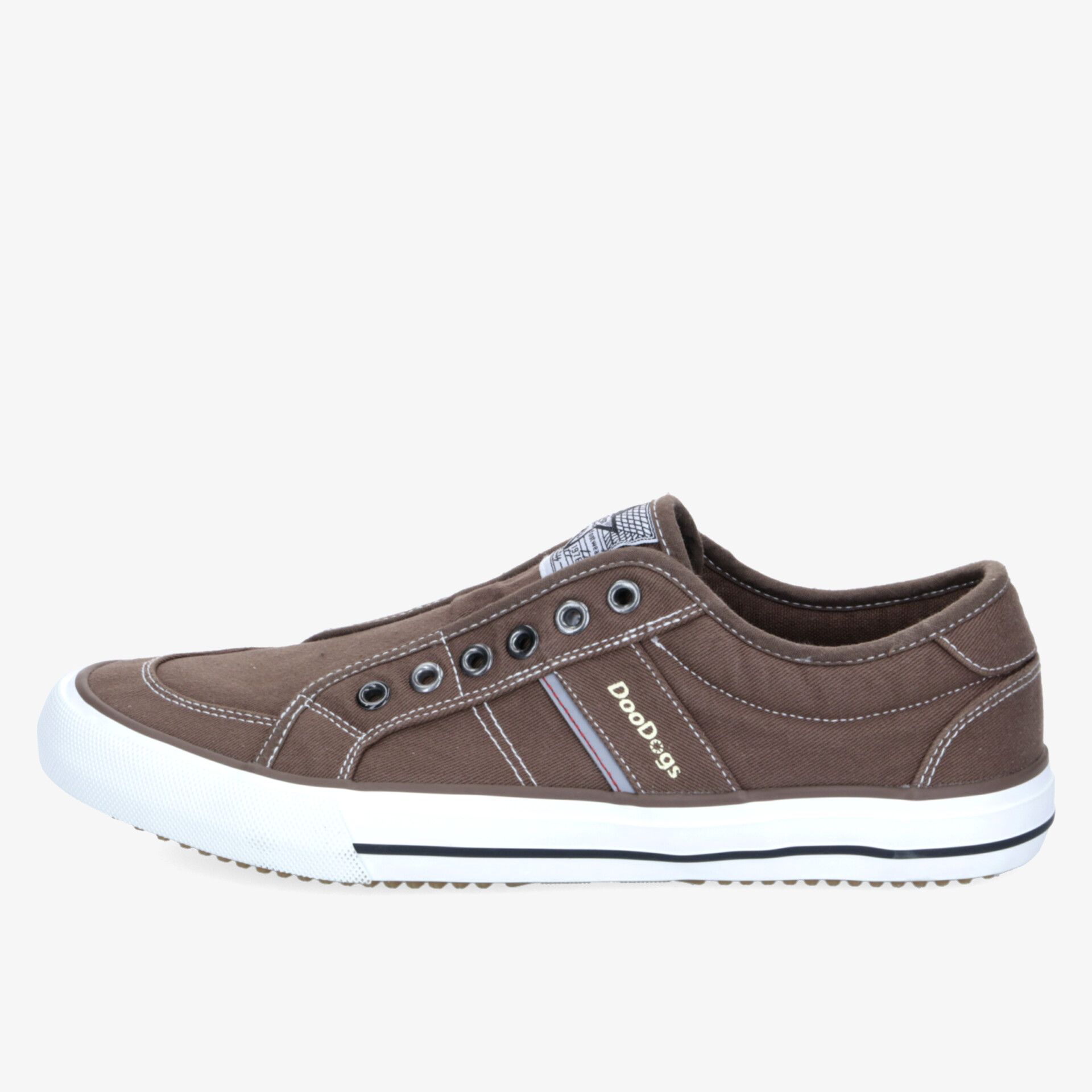 Moderner brauner Sneaker mit leichter, flexibler Sohle und sportlichem, bequemem Design