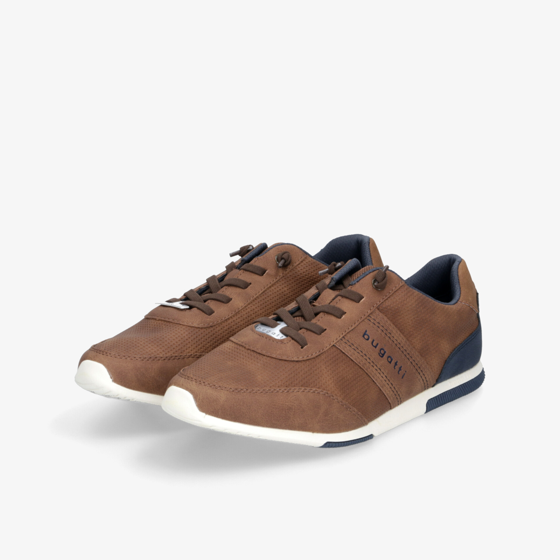 Braune Sneaker mit gepolsterter Sohle, rutschfestem Profil und modernem sportlichem Design in 3/4 Ansicht