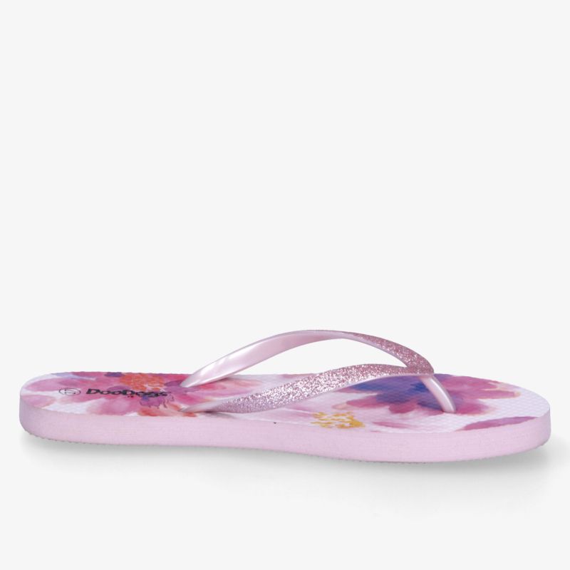 Leichter rosa Flipflop mit flexibler Sohle, ideal für sommerlichen Komfort und wasserfesten Einsatz