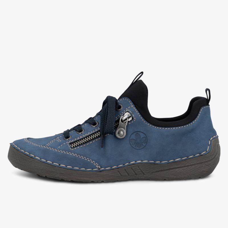 Bequemer Schuh mit flexiblem Obermaterial und praktischem Reißverschluss für optimalen Tragekomfort