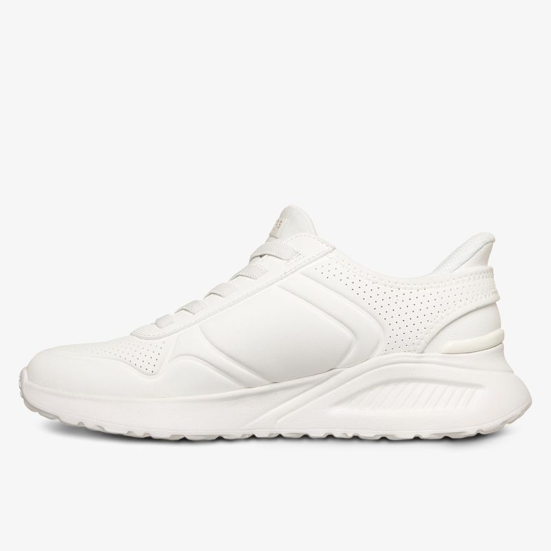 Moderner weißer Sneaker mit zeitlosem Design und bequemer Passform.