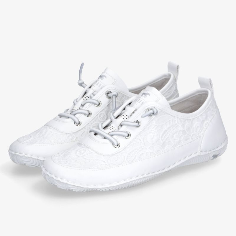 Elegante weiße Sneaker mit leichtem, flexiblem Design und atmungsaktivem Material für hohen Tragekomfort