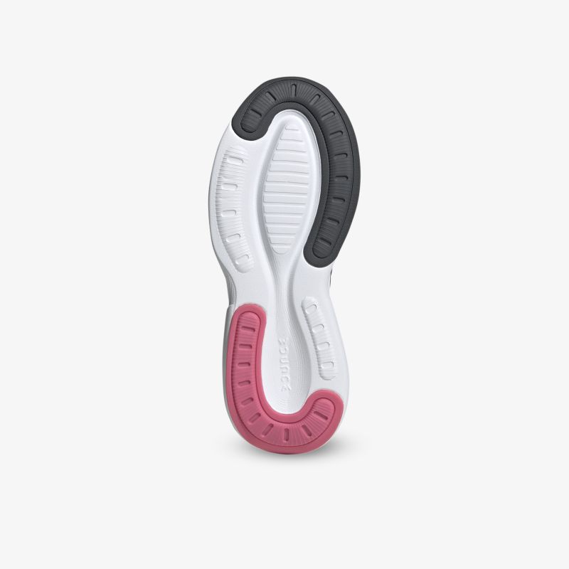 Farbenfrohe, rutschfeste Schuhsohle für optimalen Halt und Komfort im Alltag.