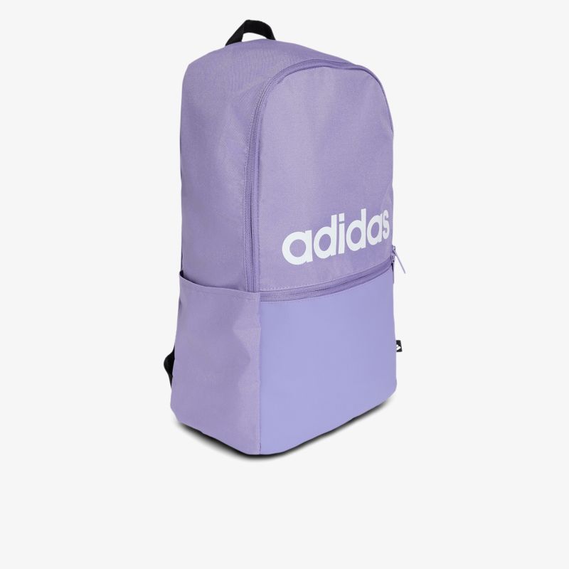 Lila adidas Rucksack groß und robust mit praktischem Reißverschluss und modernem, schlichtem Design