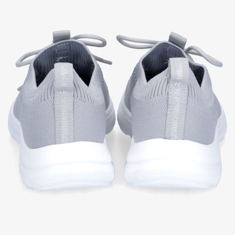 Leichte graue Sneaker mit atmungsaktivem Material und flexibler Sohle, sportlich und bequem für den Alltag