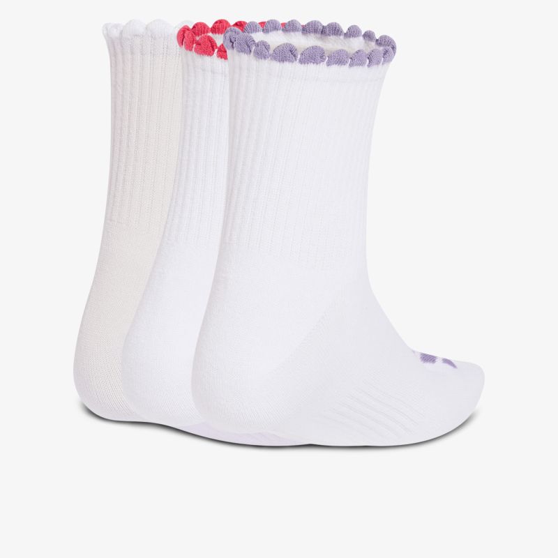 Weiche, atmungsaktive weiße Socken im 3er-Pack, bequem und elastisch für optimalen Tragekomfort