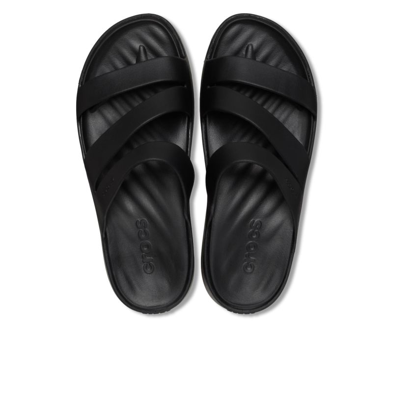 Bequeme, stilvolle schwarze Sandalen mit rutschfester Sohle und strapazierfähigem Material.