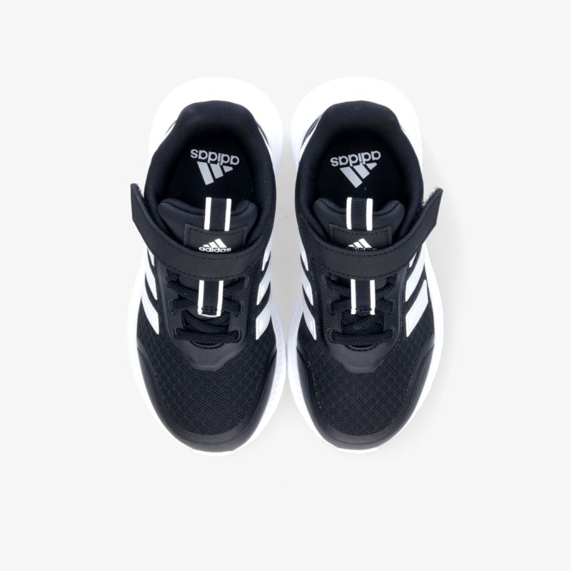 Leichte und komfortable schwarze Sportschuhe mit weißem Streifenmuster, rutschfeste Sohle und flexibler Schnürung