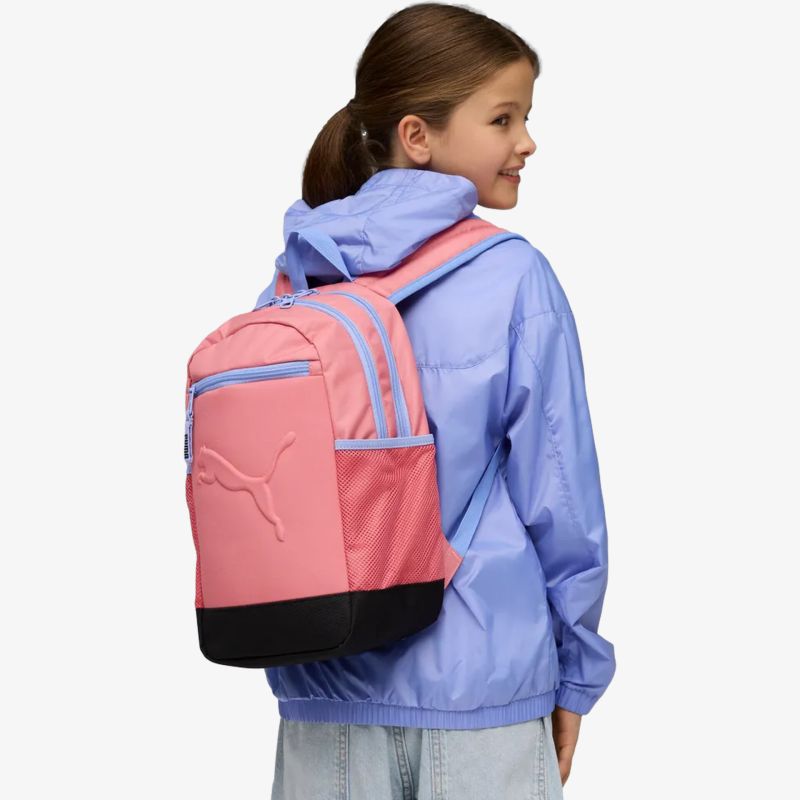 Moderner pinkfarbener Rucksack mit geräumigem Hauptfach und komfortablen, verstellbaren Trägern