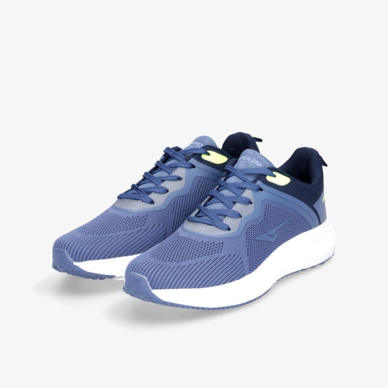 Leichte, atmungsaktive Sportschuhe in Blau mit weißer Sohle, rutschfest und bequem für vielseitigen Einsatz