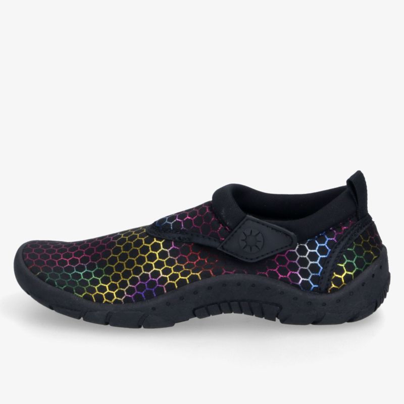 Bunter slip-on Schuh mit flexiblem Design und rutschfester Sohle, ideal für aktiven Lebensstil.