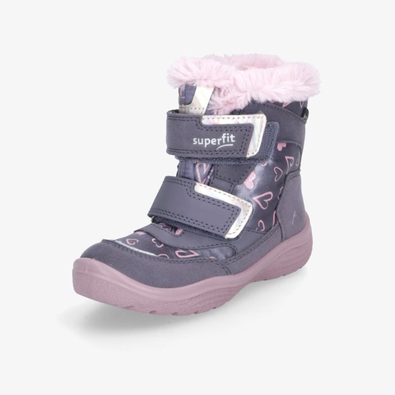 Warmer Winterstiefel mit weichem Futter und robustem Klettverschluss für komfortablen und sicheren Halt