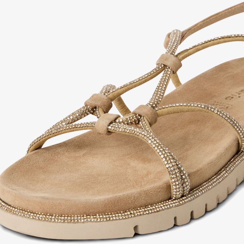 Bequeme Sandale mit weichem Fußbett und modischem Design, ideal für sommerlichen Tragekomfort