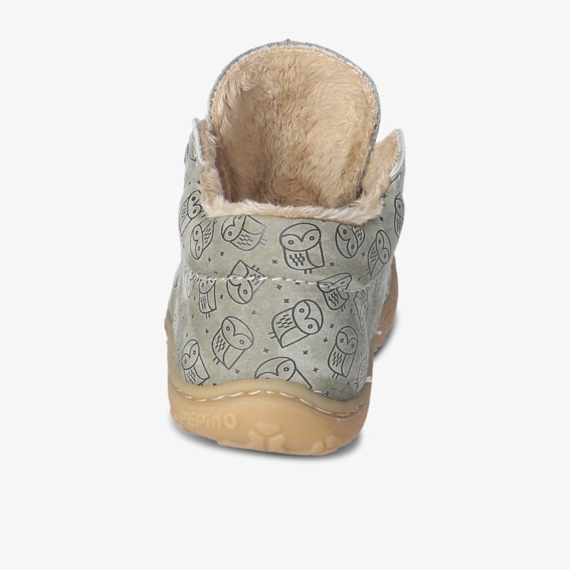 Bequemer Kinderstiefel mit Eulenmuster und rutschfester Sohle bietet ultimativen Komfort und Wärme.