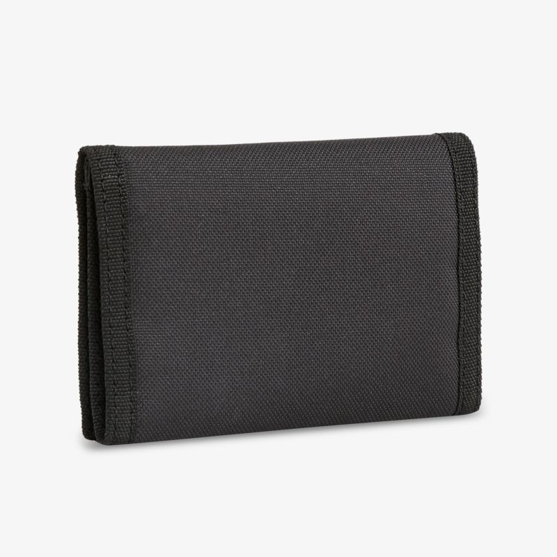 Schwarzes Portemonnaie aus robustem Material mit kompaktem und modernem Design für vielseitige Nutzung