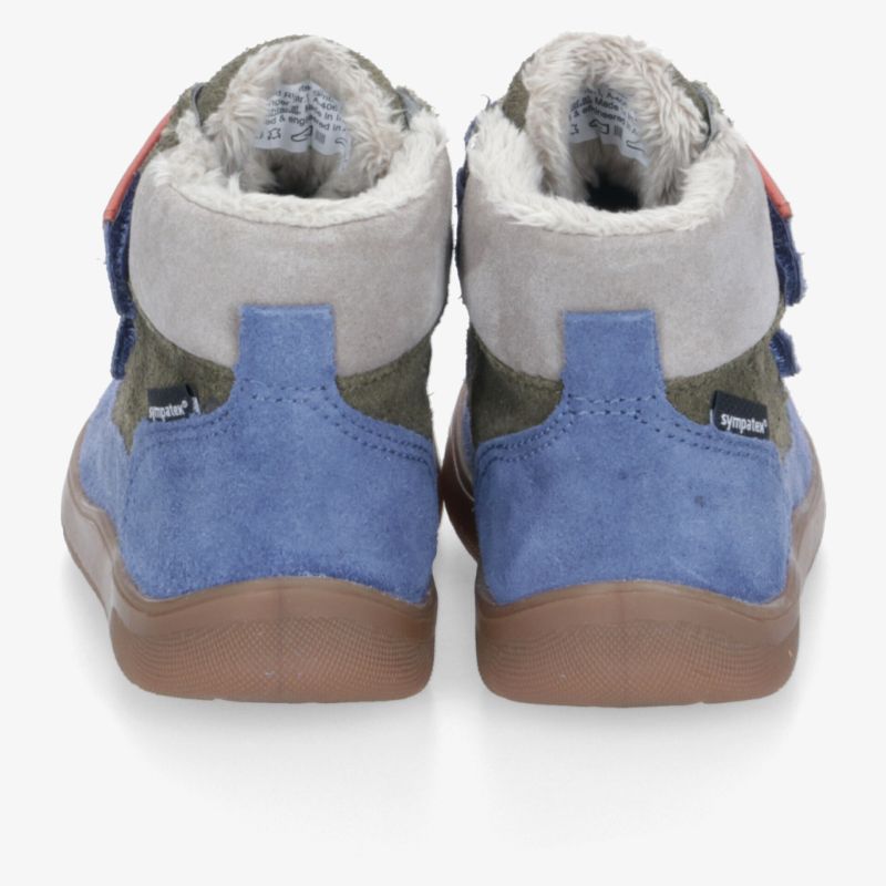 Robuste Schuhe mit warmem Futter und gepolstertem Kragen, komfortabel und mit rutschfester Sohle für sicheren Halt