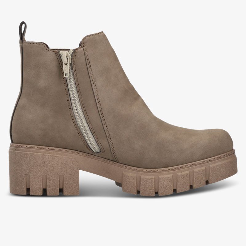 Robuster Chelsea Boot mit dickem Blockabsatz und seitlichem Reißverschluss für sicheren Halt und stilvolles Design