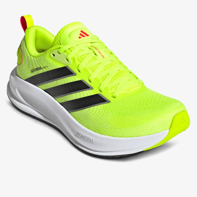 Leichter Laufschuh in Neon Gelb mit dämpfender Sohle und sportlichem Design für hohen Tragekomfort