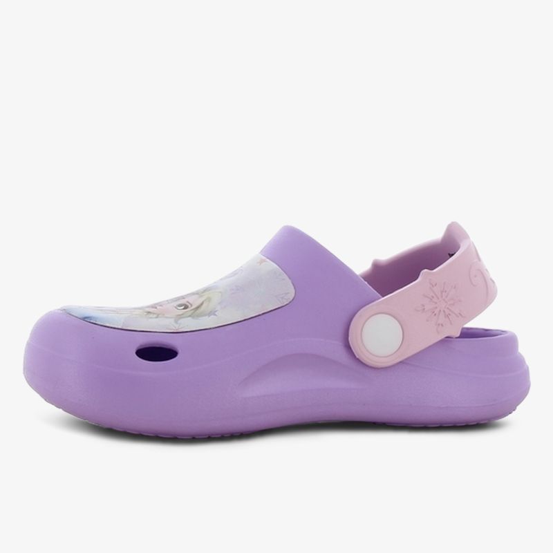 Leichter und komfortabler lila Clog mit verstellbarem Fersenriemen und atmungsaktivem Design