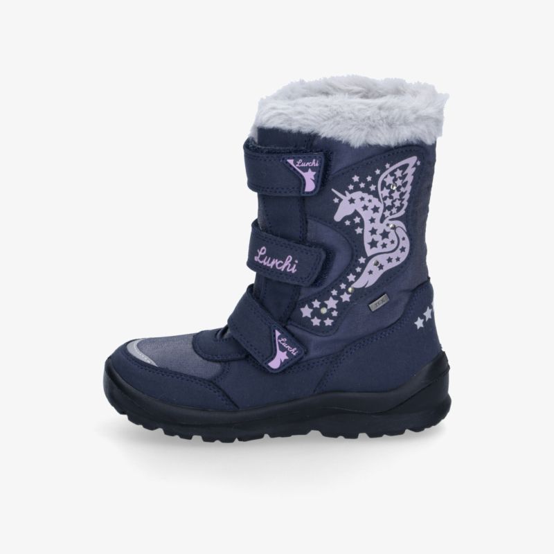 Warmer Winterstiefel mit weichem Futter, robuster rutschfester Sohle und praktischem Klettverschluss für sicheren Halt