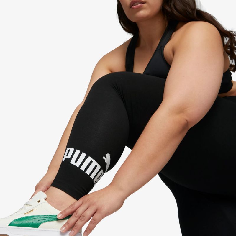 Sportliche schwarze Leggings mit elastischem, komfortablem und atmungsaktivem Material für maximale Bewegungsfreiheit