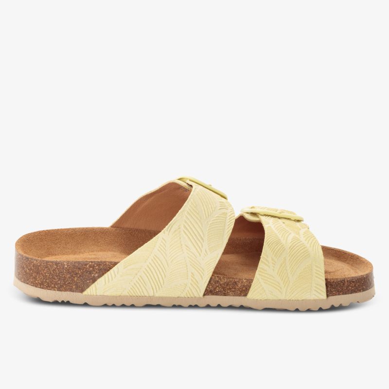 Bequemer Schuh mit weichem Fußbett und schlichter, hochwertiger Optik in klarer Seitenansicht