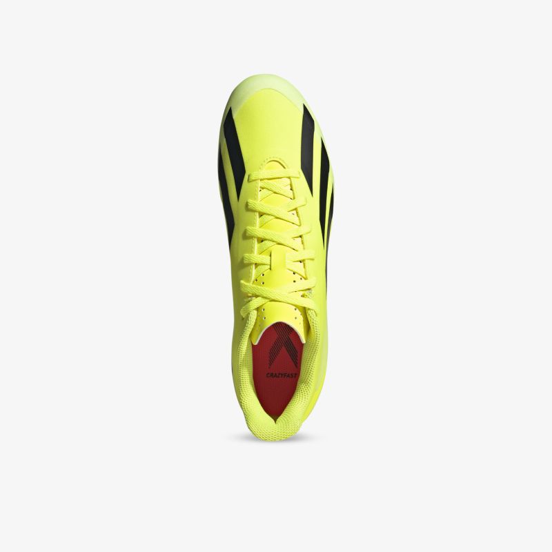 Leuchtend gelber Sportschuh mit dynamischer Schnürung, leichter und komfortabler Bauweise, optimale Passform