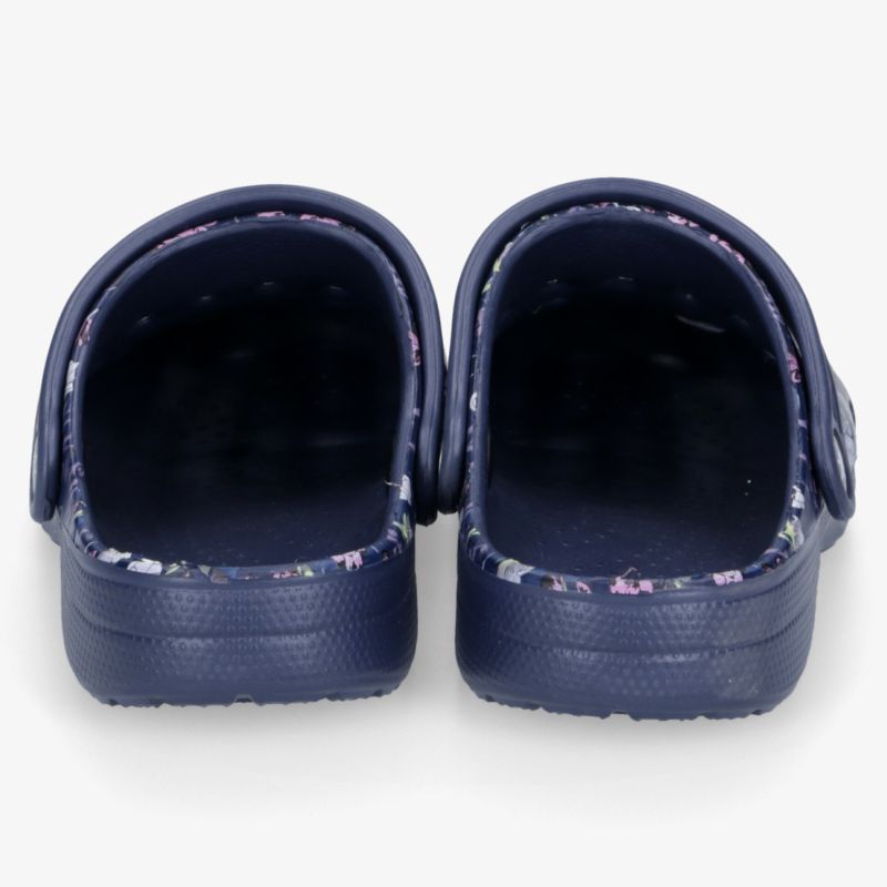 Praktische Schuhe in Dunkelblau mit komfortabler Rückansicht und rutschfester Sohle.