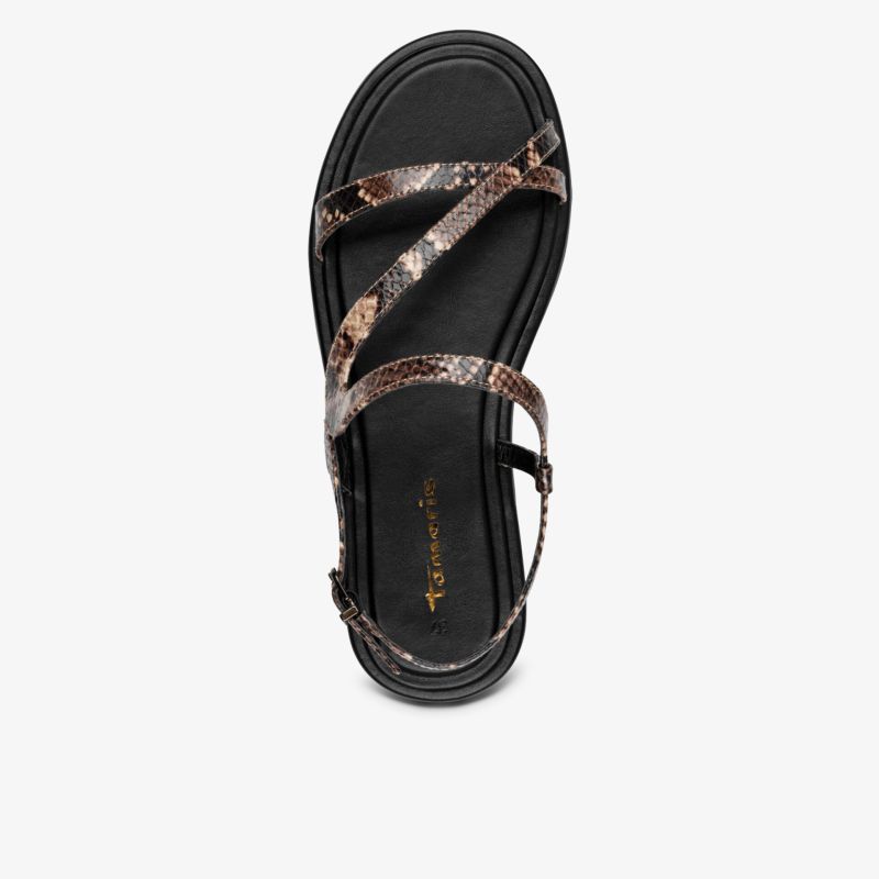 Leichte Sandale mit verstellbaren Riemen und bequemer Sohle, ideal für sommerlichen Komfort und Stil