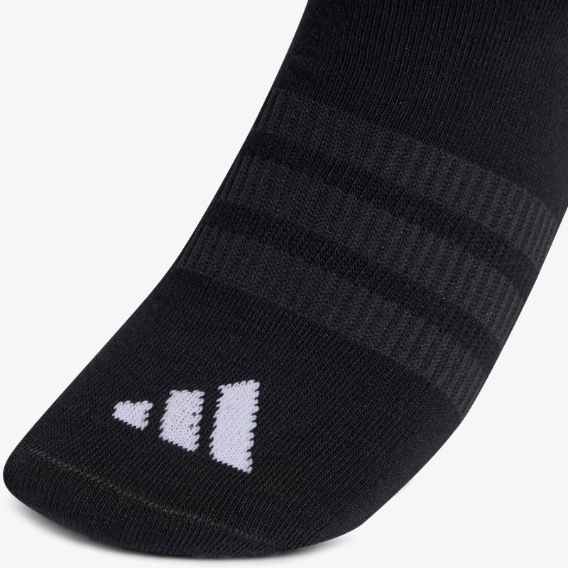 Schwarze atmungsaktive Sportsocke mit elastischen Bündchen für optimalen Komfort und Halt