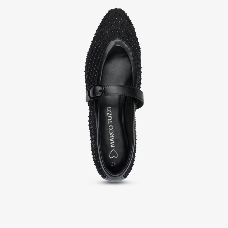 Eleganter und bequemer schwarzer Schuh mit rutschfestem Design und stilvollem Look.