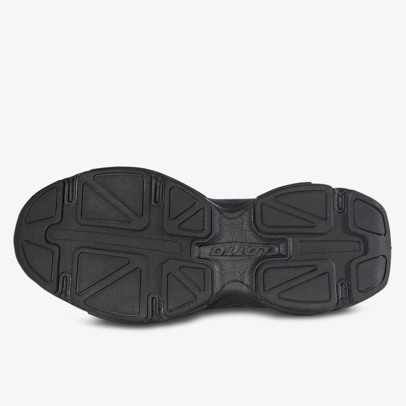 Robuste, langlebige und rutschfeste Schuhsohle in Schwarz für optimalen Halt