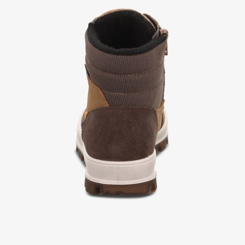 Robuster wanderschuh mit gepolstertem kragen und rutschfester sohle, ideal für outdoor-aktivitäten