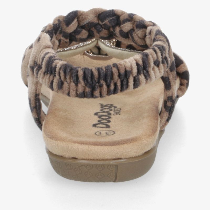 Bequemer Hausschuh mit gepunktetem Muster und weichem Innenfutter, rutschfeste Sohle und elastischem Schuhbund