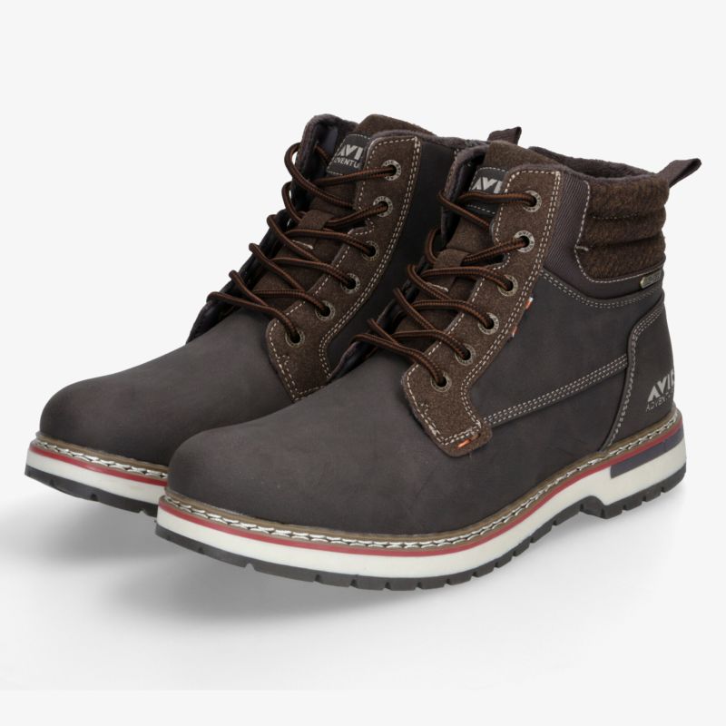 Robuste, modische Schnürstiefel mit bequemer Passform und strapazierfähiger Außensohle in elegantem Braunton.