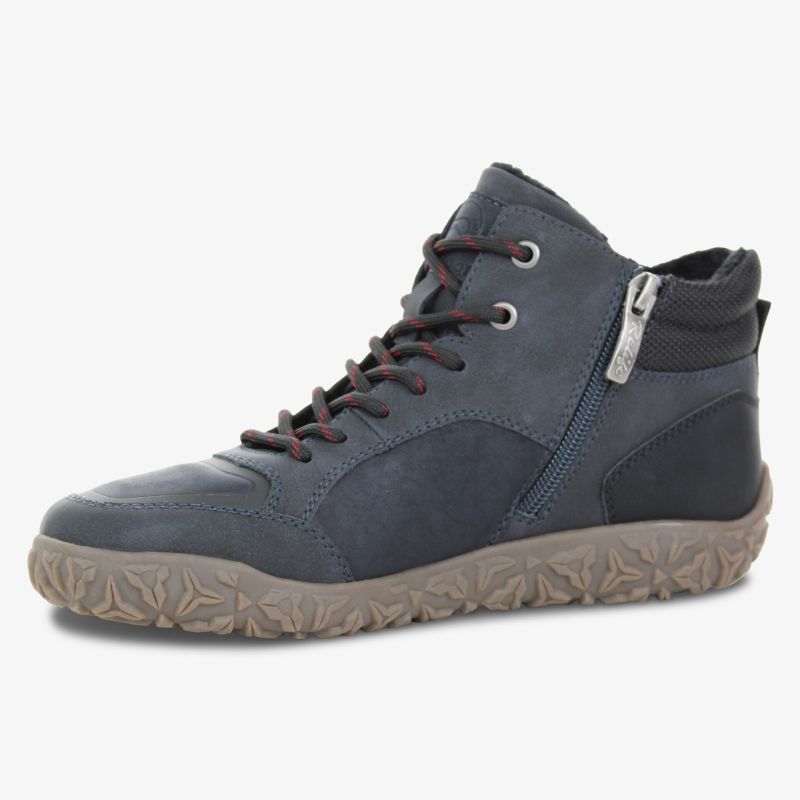 Bequemer Schuh mit seitlichem Reißverschluss, flexibler Sohle und sportlich elegantem Design in dunkler Farbe