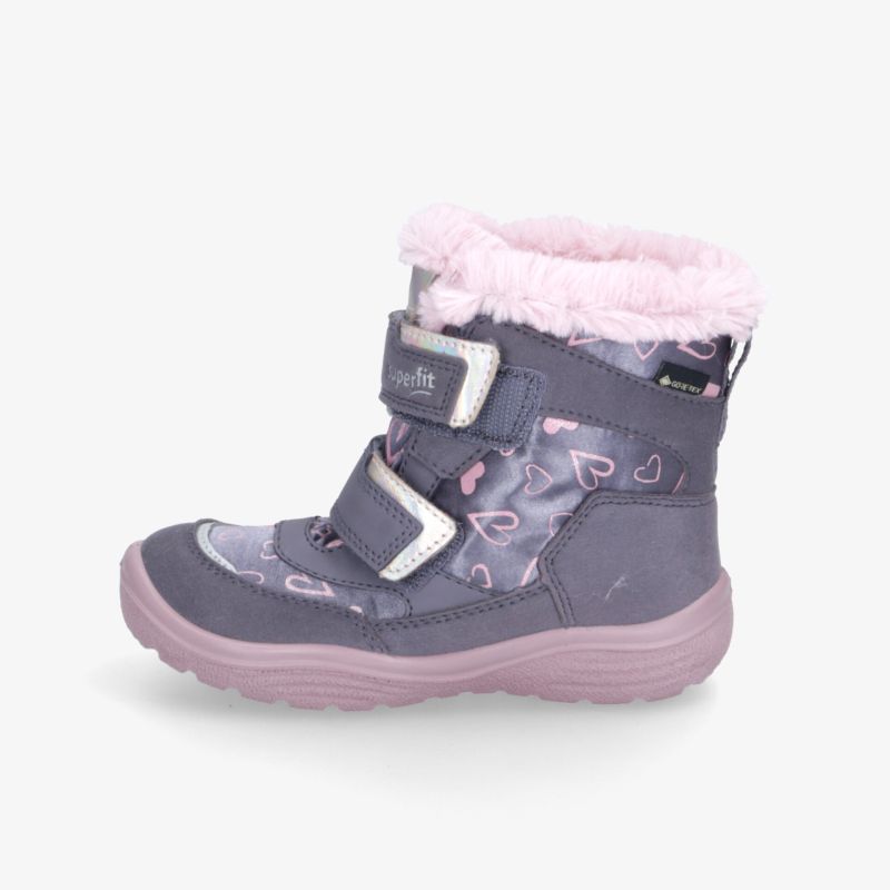 Warmer, wasserabweisender Winterstiefel mit rutschfester Sohle und verstellbaren Klettverschlüssen