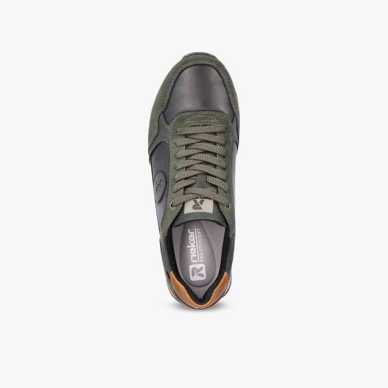 Grüner sportlicher Sneaker aus hochwertigem Material, ideal für täglichen Komfort und Stil.