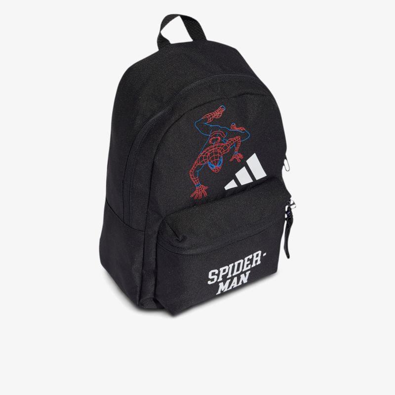 Schwarzer Spiderman-Rucksack mit praktischem Reißverschluss und robustem Material, ideal für den Alltag