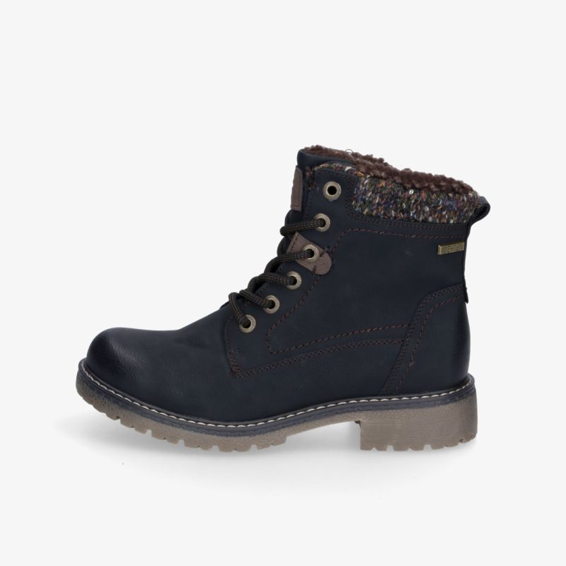 Warmer und robuster Schuh mit weichem Innenfutter und rutschfester Sohle für komfortablen Halt