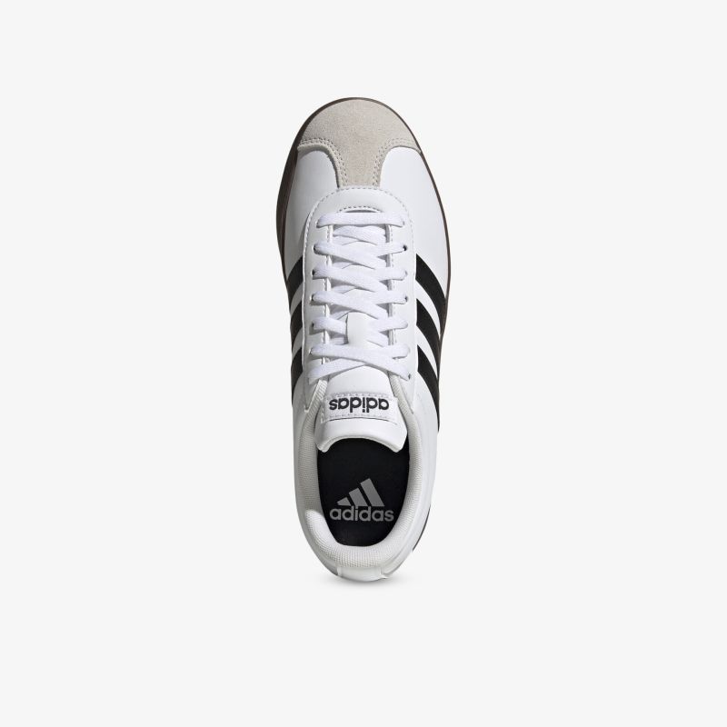Weißer Adidas Sneaker mit schwarzem Logo, komfortabel und sportlich, leichte und strapazierfähige Qualität