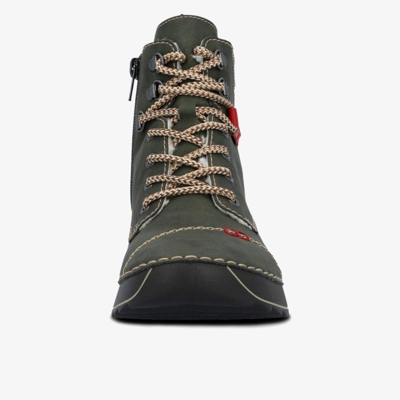 Robuster Schuh mit langlebiger Schnürung, wasserfestem Material und griffiger Sohle für optimalen Halt