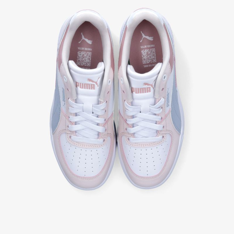 Modische und bequeme Turnschuhe in Weiß und Rosa, ideal für Alltag und Sport.