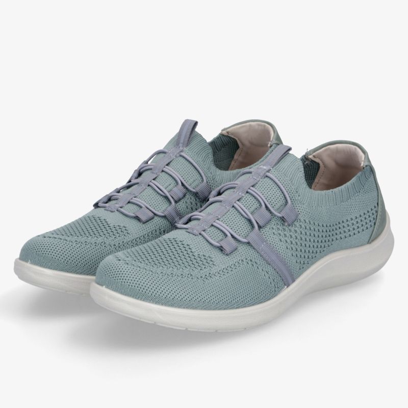 Leichte, sportliche Schuhe mit atmungsaktivem Design und elastischen Bändern für optimalen Tragekomfort.