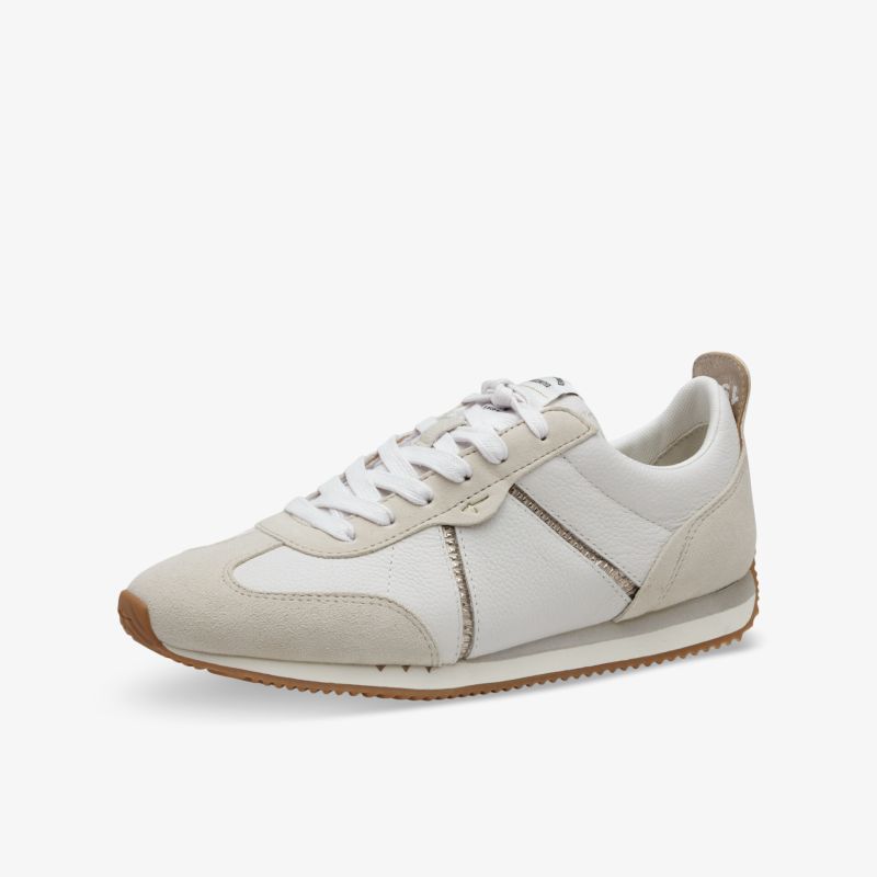Weißer Sneaker mit leichter, rutschfester Sohle und komfortabler, atmungsaktiver Passform in modischem Design